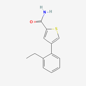 molecular formula C13H13NOS B5946050 4-(2-ethylphenyl)thiophene-2-carboxamide 