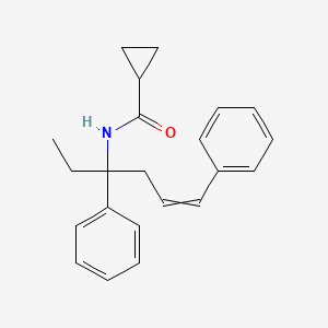N-(3,6-Diphenylhex-5-en-3-yl)cyclopropanecarboxamide