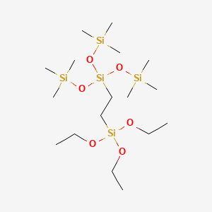 molecular formula C17H46O6Si5 B594618 Tris(trimethylsiloxy)silylethyltriethoxysilane CAS No. 1356114-66-3