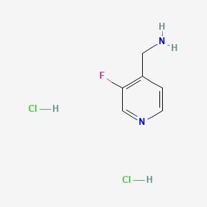 molecular formula C6H9Cl2FN2 B594624 (3-Fluoropyridin-4-YL)methanamine dihydrochloride CAS No. 1257535-26-4