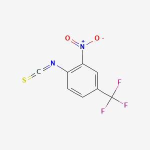 molecular formula C8H3F3N2O2S B594636 1-Isothiocyanato-2-nitro-4-(trifluoromethyl)benzene CAS No. 137935-40-1
