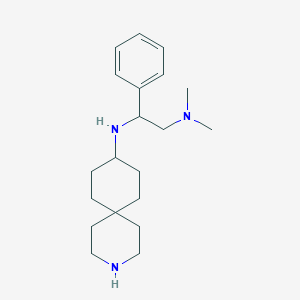molecular formula C20H33N3 B5946363 N~1~-3-azaspiro[5.5]undec-9-yl-N~2~,N~2~-dimethyl-1-phenyl-1,2-ethanediamine dihydrochloride 