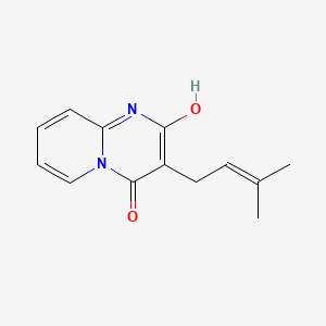 4-Hydroxy-3-(3-methylbut-2-en-1-yl)-2H-pyrido[1,2-a]pyrimidin-2-one