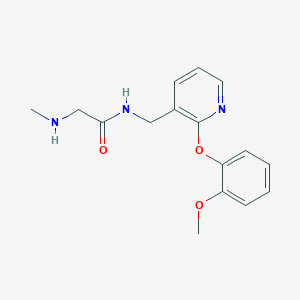 molecular formula C16H19N3O3 B5946427 N-{[2-(2-methoxyphenoxy)pyridin-3-yl]methyl}-2-(methylamino)acetamide 