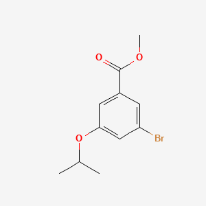 molecular formula C11H13BrO3 B594643 Methyl 3-bromo-5-isopropoxybenzoate CAS No. 1255574-48-1