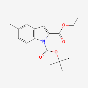 1-tert-butyl 2-ethyl 5-methyl-1H-indole-1,2-dicarboxylate