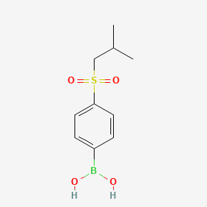 molecular formula C10H15BO4S B594665 4-(Isobutylsulfonyl)phenylboronic acid CAS No. 1217500-99-6