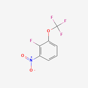 molecular formula C7H3F4NO3 B594666 2-Fluoro-1-nitro-3-(trifluoromethoxy)benzene CAS No. 1365272-87-2