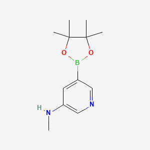 N-methyl-5-(4,4,5,5-tetramethyl-1,3,2-dioxaborolan-2-yl)pyridin-3-amine