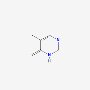 molecular formula C6H8N2 B594679 5-Methyl-4-methylene-1,4-dihydropyrimidine CAS No. 135645-66-8