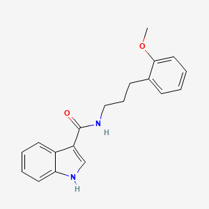 molecular formula C19H20N2O2 B5946815 N-[3-(2-methoxyphenyl)propyl]-1H-indole-3-carboxamide 