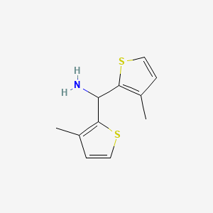 Bis(3-methylthiophen-2-yl)methanamine