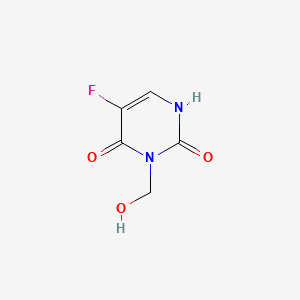 molecular formula C5H5FN2O3 B594691 5-fluoro-3-(hydroxymethyl)pyrimidine-2,4(1H,3H)-dione CAS No. 137442-18-3