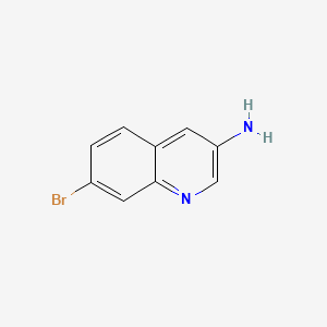 molecular formula C9H7BrN2 B594695 7-Bromoquinolin-3-amine CAS No. 1266322-58-0