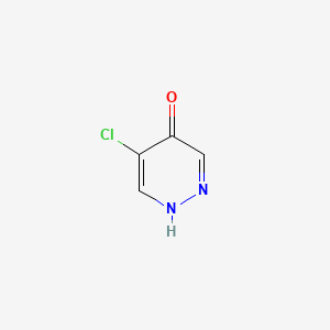 molecular formula C4H3ClN2O B594707 5-Chloropyridazin-4-ol CAS No. 1245643-70-2