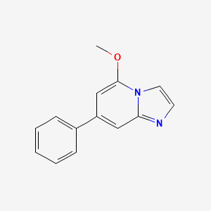 molecular formula C14H12N2O B594709 5-Methoxy-7-phenylimidazo[1,2-a]pyridine CAS No. 1207840-39-8