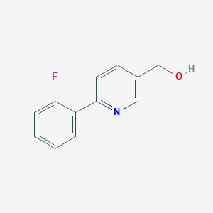 molecular formula C12H10FNO B059471 5-[4-Fluoro-3-(trifluoromethyl)phenyl]-2H-tetrazole CAS No. 1261268-98-7