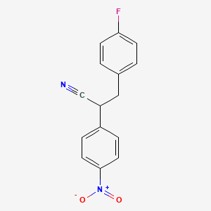 3-(4-Fluorophenyl)-2-(4-nitrophenyl)propanenitrile