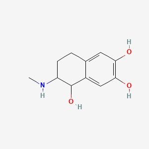 molecular formula C11H15NO3 B594723 2-(Methylamino)-1,2,3,4-tetrahydronaphthalene-1,6,7-triol CAS No. 138147-82-7