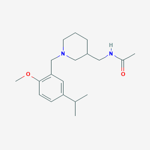 molecular formula C19H30N2O2 B5947242 N-{[1-(5-isopropyl-2-methoxybenzyl)piperidin-3-yl]methyl}acetamide 