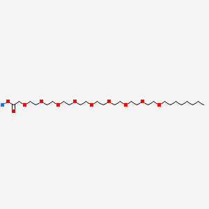 molecular formula C26H51NaO11 B594727 Sodium capryleth-9 carboxylate CAS No. 126646-15-9