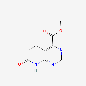 molecular formula C9H9N3O3 B594731 Methyl 7-oxo-5,6,7,8-tetrahydropyrido[2,3-d]pyrimidine-4-carboxylate CAS No. 1237537-34-6