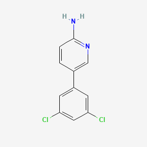 molecular formula C11H8Cl2N2 B594736 5-(3,5-二氯苯基)吡啶-2-胺 CAS No. 1226595-66-9