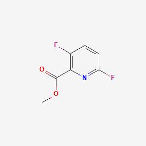 molecular formula C7H5F2NO2 B594750 Methyl 3,6-difluoropicolinate CAS No. 1214336-10-3