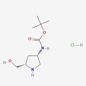 tert-Butyl ((3S,5S)-5-(hydroxymethyl)pyrrolidin-3-yl)carbamate hydrochloride
