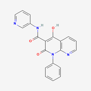 1,8-Naphthyridine-3-carboxamide, 1,2-dihydro-4-hydroxy-2-oxo-1-phenyl-N-3-pyridinyl-