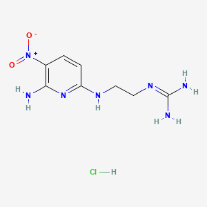 N-[2-[(6-Amino-5-nitro-2-pyridinyl)amino]ethyl]guanidine hydrochloride