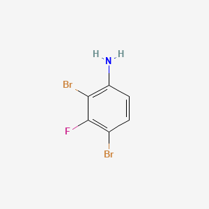 molecular formula C6H4Br2FN B594797 2,4-Dibromo-3-fluoroaniline CAS No. 1253889-53-0