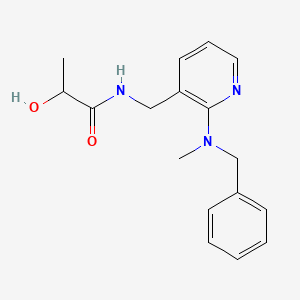 molecular formula C17H21N3O2 B5947986 N-({2-[benzyl(methyl)amino]pyridin-3-yl}methyl)-2-hydroxypropanamide 