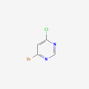 molecular formula C4H2BrClN2 B594802 4-Bromo-6-chloropyrimidine CAS No. 126401-90-9