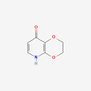 molecular formula C7H7NO3 B594805 2,3-二氢-[1,4]二氧杂环[2,3-b]吡啶-8-醇 CAS No. 1246088-43-6