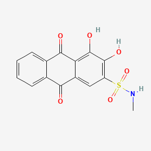 molecular formula C15H11NO6S B594808 3,4-二羟基-N-甲基-9,10-二氧代-9,10-二氢蒽-2-磺酰胺 CAS No. 1313738-86-1