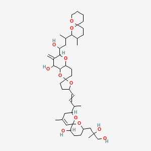 molecular formula C44H70O12 B594809 OKADAOL CAS No. 131959-12-1