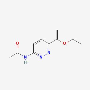 molecular formula C10H13N3O2 B594812 N-(6-(1-Ethoxyvinyl)pyridazin-3-yl)acetamide CAS No. 1313712-40-1