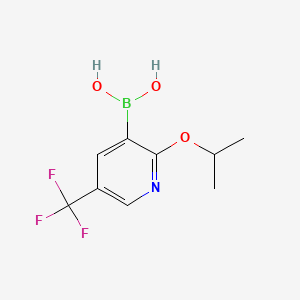 molecular formula C9H11BF3NO3 B594821 2-异丙氧基-5-(三氟甲基)吡啶-3-硼酸 CAS No. 1218790-67-0