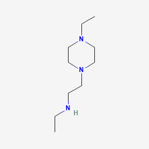 molecular formula C10H23N3 B594822 N-Ethyl-2-(4-ethylpiperazin-1-yl)ethan-1-amine CAS No. 137554-11-1