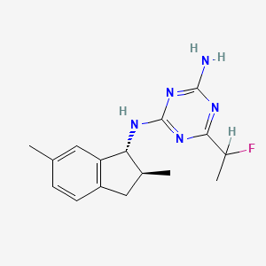 molecular formula C16H20FN5 B594824 英达沙芬 CAS No. 950782-86-2