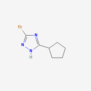 5-Bromo-3-cyclopentyl-1H-1,2,4-triazole