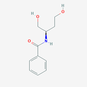 molecular formula C11H15NO3 B059484 (R)-N-(1,4-dihydroxybutan-2-yl)benzamide CAS No. 1245643-19-9
