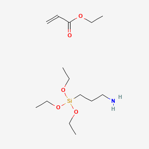 molecular formula C14H31NO5Si B594840 Ethyl prop-2-enoate;3-triethoxysilylpropan-1-amine CAS No. 132373-78-5