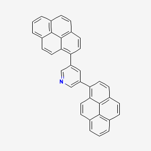 molecular formula C37H21N B594843 3,5-Bis(1-pyrenyl)pyridine CAS No. 1246467-58-2