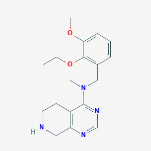 molecular formula C18H24N4O2 B5948542 N-(2-ethoxy-3-methoxybenzyl)-N-methyl-5,6,7,8-tetrahydropyrido[3,4-d]pyrimidin-4-amine 