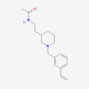 molecular formula C18H26N2O B5948550 N-{2-[1-(3-vinylbenzyl)piperidin-3-yl]ethyl}acetamide 