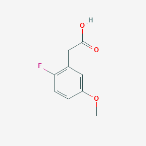 molecular formula C9H9FO3 B059486 2-(2-Fluoro-5-methoxyphenyl)acetic acid CAS No. 798563-50-5