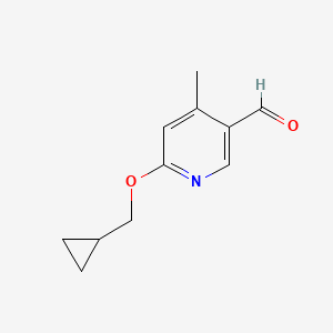 6-(Cyclopropylmethoxy)-4-methylnicotinaldehyde