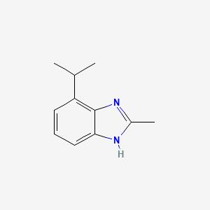 molecular formula C11H14N2 B594861 7-Isopropyl-2-methyl-1H-benzo[D]imidazole CAS No. 134068-85-2